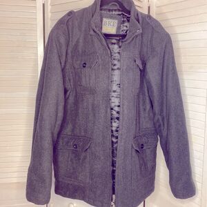 Buckle BKE Mens Wool Pea Coat Jacket